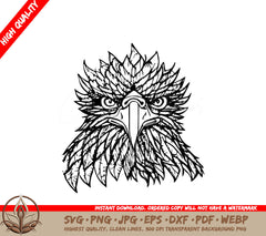 Line Eagle Handrawn Ornament Decoration SVG