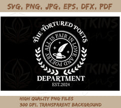 TTPD - All's Fair In Love and Poetry SVG | TTPD Circle SVG, PNG JPG, | TTPD Circle SVG, PNG JPG, EPS, DXF, PDF