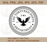 The Tortured Poets Department Circle SVG | TTPD Circle  SVG, PNG JPG,  | TTPD Circle SVG, PNG JPG, EPS, DXF, PDF