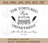 The Tortured Poets Department Typewriter SVG | TTPD Circle SVG, PNG J | TTPD Circle SVG, PNG JPG, EPS, DXF, PDF