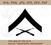 USMC Rank Insignia SVG - E3 - LCpl - Lance Corporal SVG, PNG, EPS, DFX, JP | USMC Rank Insignia - E3 - LCpl - Lance Corporal SVG, PNG, EPS, DFX, JPG, PDF, WEBP