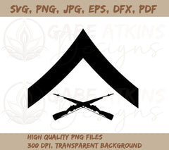 USMC Rank Insignia SVG - E3 - LCpl - Lance Corporal SVG, PNG, EPS, DFX, JP | USMC Rank Insignia - E3 - LCpl - Lance Corporal SVG, PNG, EPS, DFX, JPG, PDF, WEBP