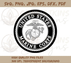 USMC Logo SVG Cut File | SVG, PNG, EPS, DFX, JPG, PDF, WEBP File | Eag | SVG, PNG, EPS, DFX, JPG, PDF, WEBP File