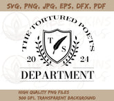 Taylor Swift The Tortured Poets Department Crest SVG - 7 File Formats