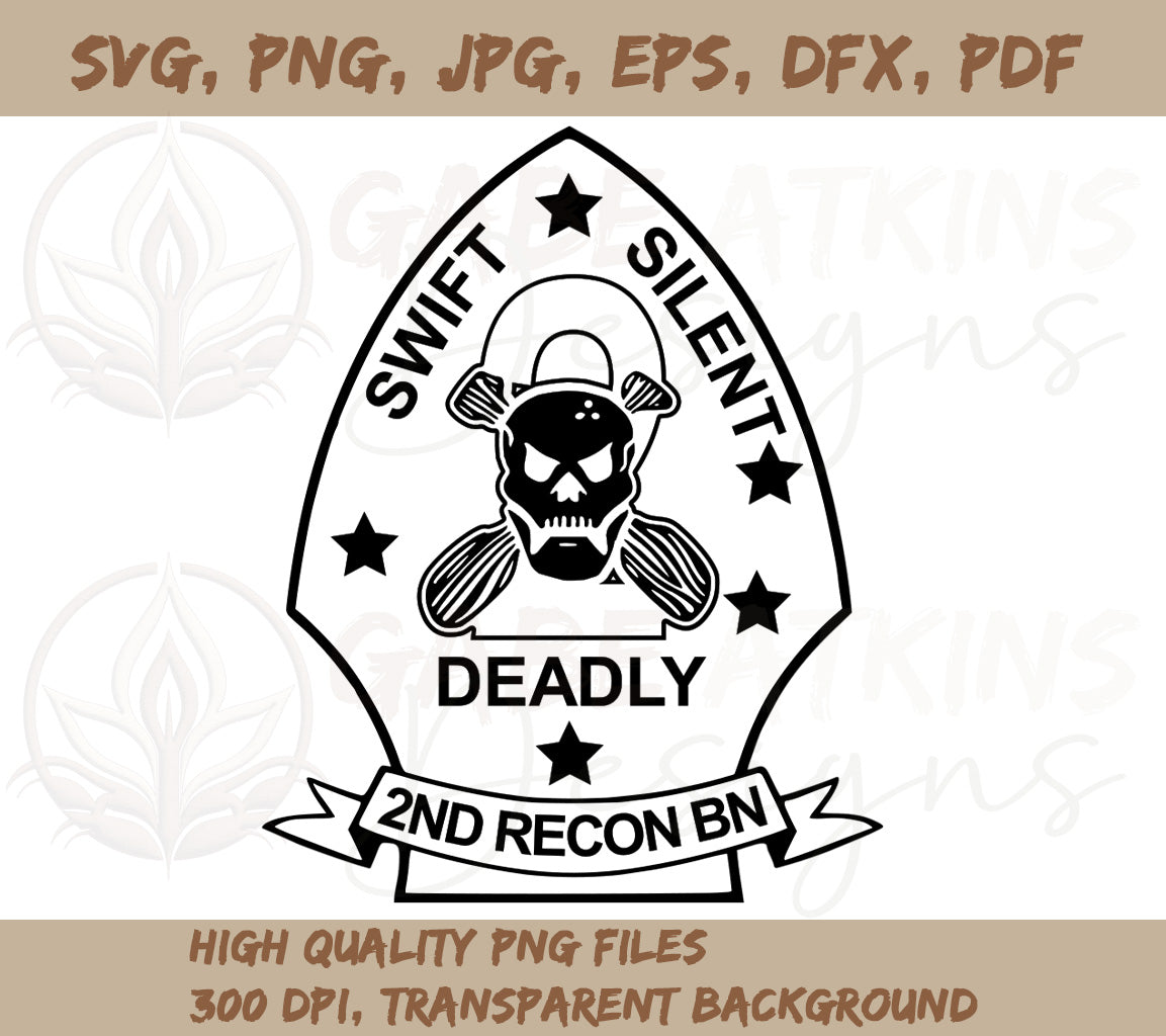 USMC 2nd Recon Battalion SVG, PNG, EPS, DFX, JPG, PDF, WEBP | USMC 2nd | USMC 2nd Recon Battalion SVG, PNG, EPS, DFX, JPG, PDF, WEBP