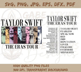 Taylor Swift The Eras Tour SVG and Png | Taylor Swift svg | TS Swift | TS Swiftie Concert svg
