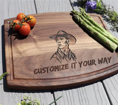 Cowboy Hat Man Portrait SVG SVG