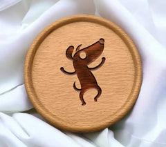 Funny Dog Dancing SVG - Minimal Silhouette SVG