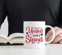 United We Stand Independence Day SVG For Silhouette and Cricut Cutting Machine | Additional Formats include PNG, JPG, EPS, DXF, PDF and WebP