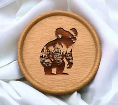 Graffiti Koala Silhouette SVG - Cityscape Street Art Design SVG