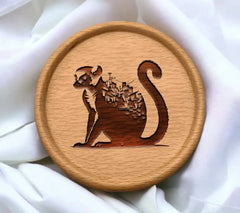 Lemur City Silhouette SVG - Rough Drawing SVG