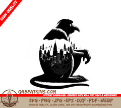 Proboscis Monkey City Skyline Silhouette SVG SVG