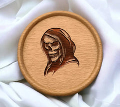 Hooded Skull SVG - Tattoo Illustration Vector SVG