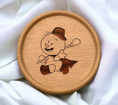 Cute Chibi Snowman Holding Broom SVG - Anime Doodle SVG