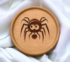 Spider with Heart SVG - Cute Spider Clipart SVG