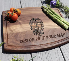 American Flag Skull SVG Design - SVG