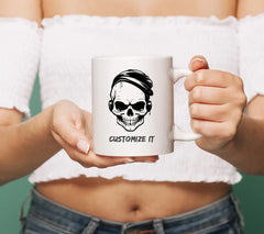 Skull with Headphones and Hat SVG SVG