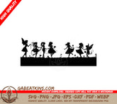 Fairy Silhouette Sunset Dance SVG SVG
