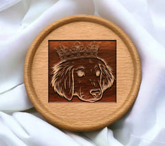 Dog Crown SVG - Vector Illustration for Headshots SVG