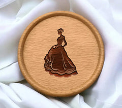 Vintage Woman Silhouette SVG - Long Dress SVG