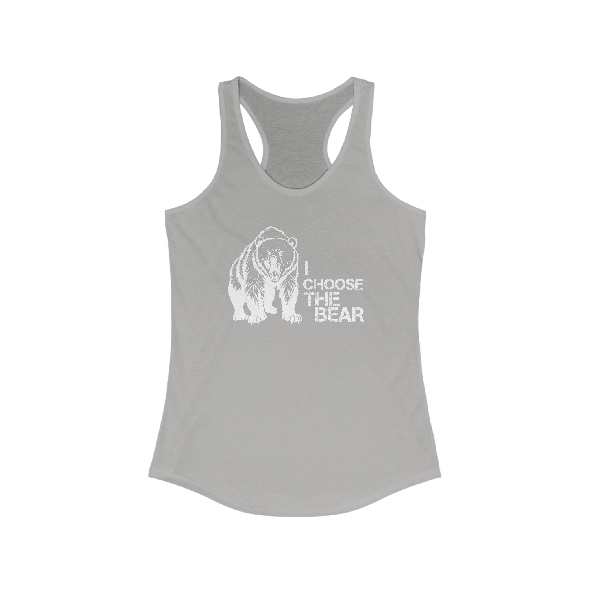 I Choose the Bear Tank Top For Women | Feminism Support Gym Tank Top