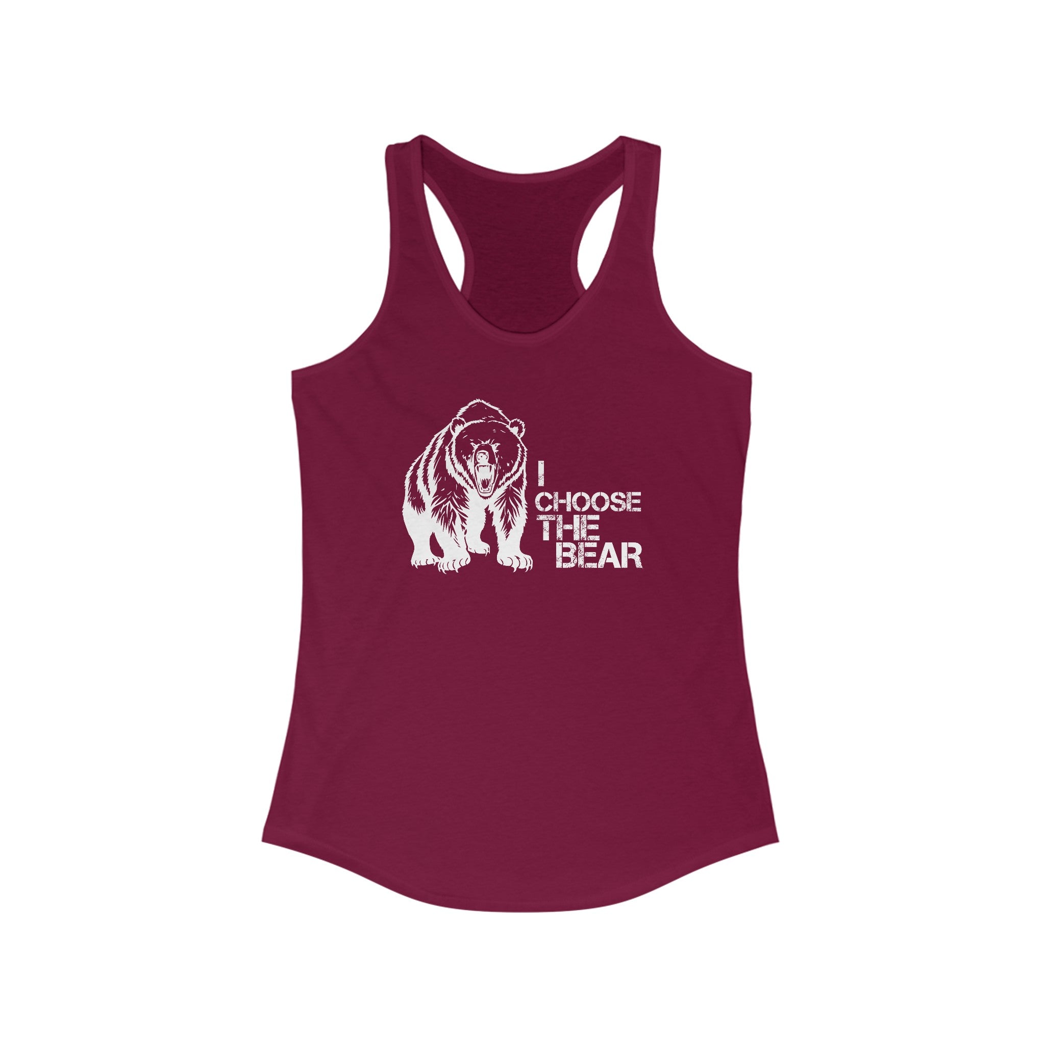 I Choose the Bear Tank Top For Women | Feminism Support Gym Tank Top
