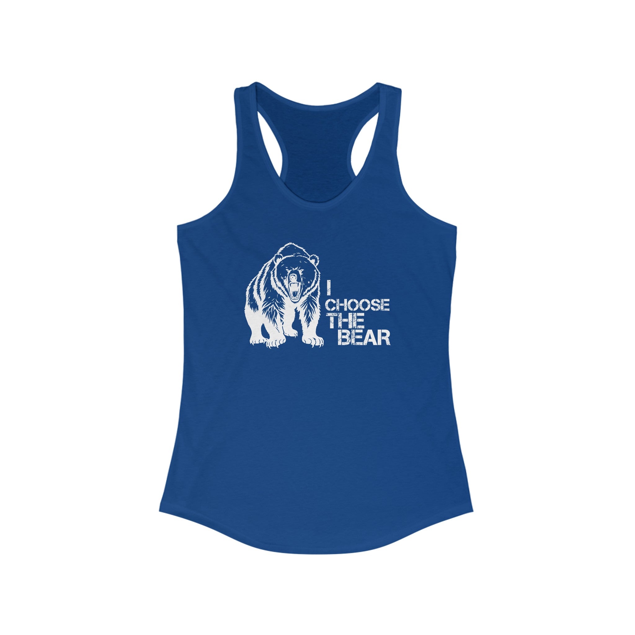 I Choose the Bear Tank Top For Women | Feminism Support Gym Tank Top