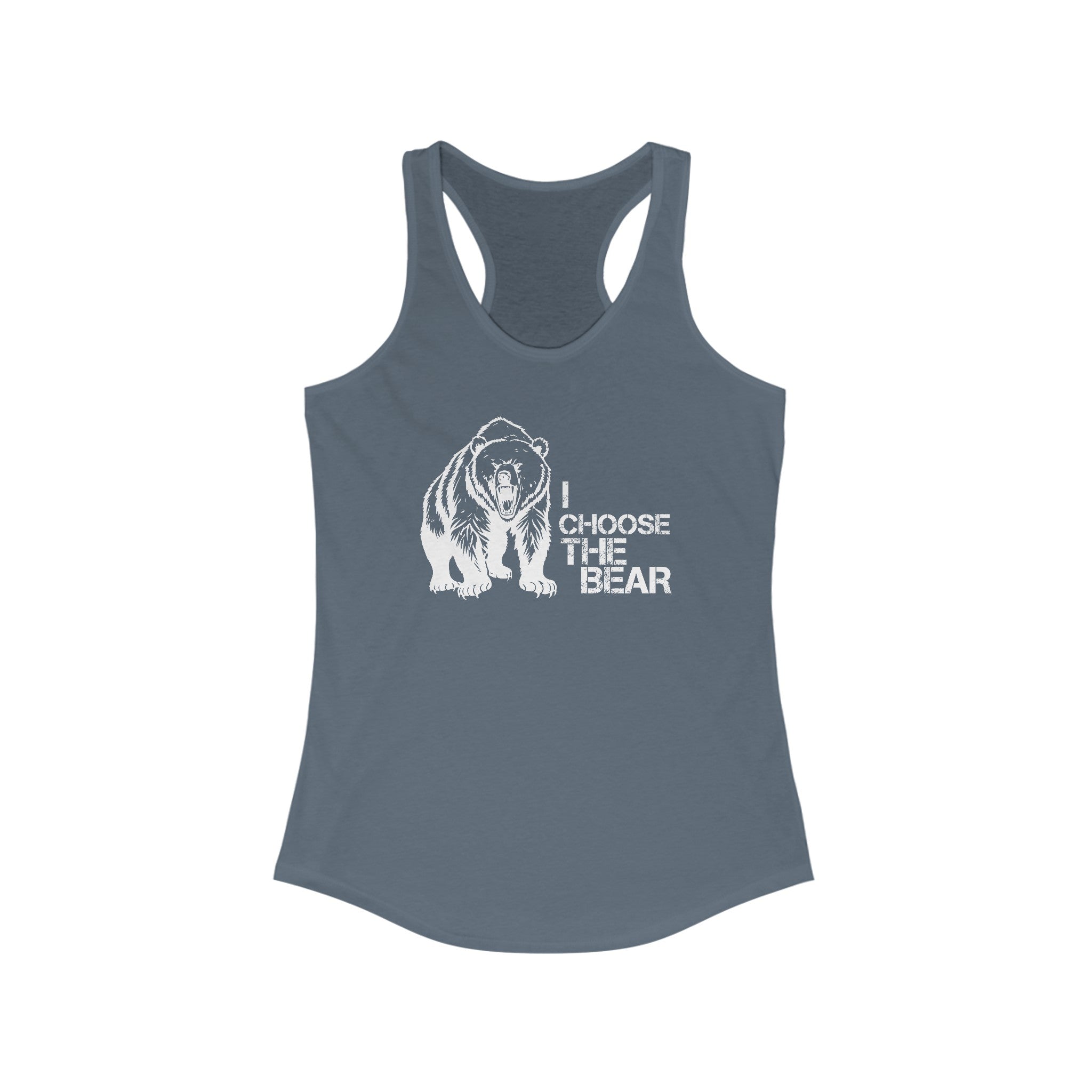 I Choose the Bear Tank Top For Women | Feminism Support Gym Tank Top