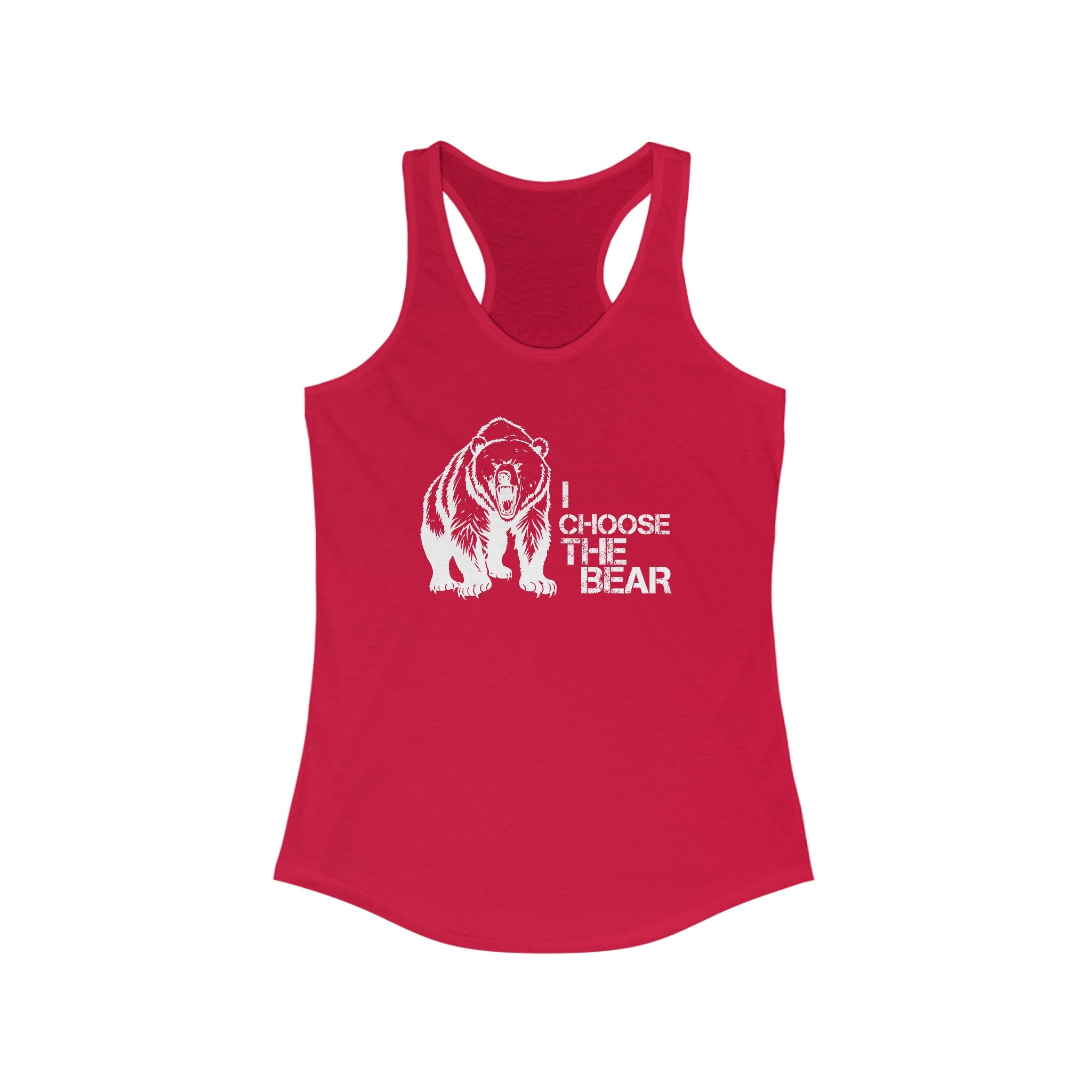 I Choose the Bear Tank Top For Women | Feminism Support Gym Tank Top