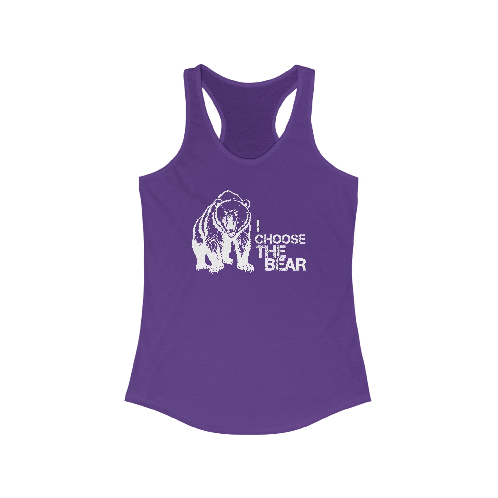 I Choose the Bear Tank Top For Women | Feminism Support Gym Tank Top