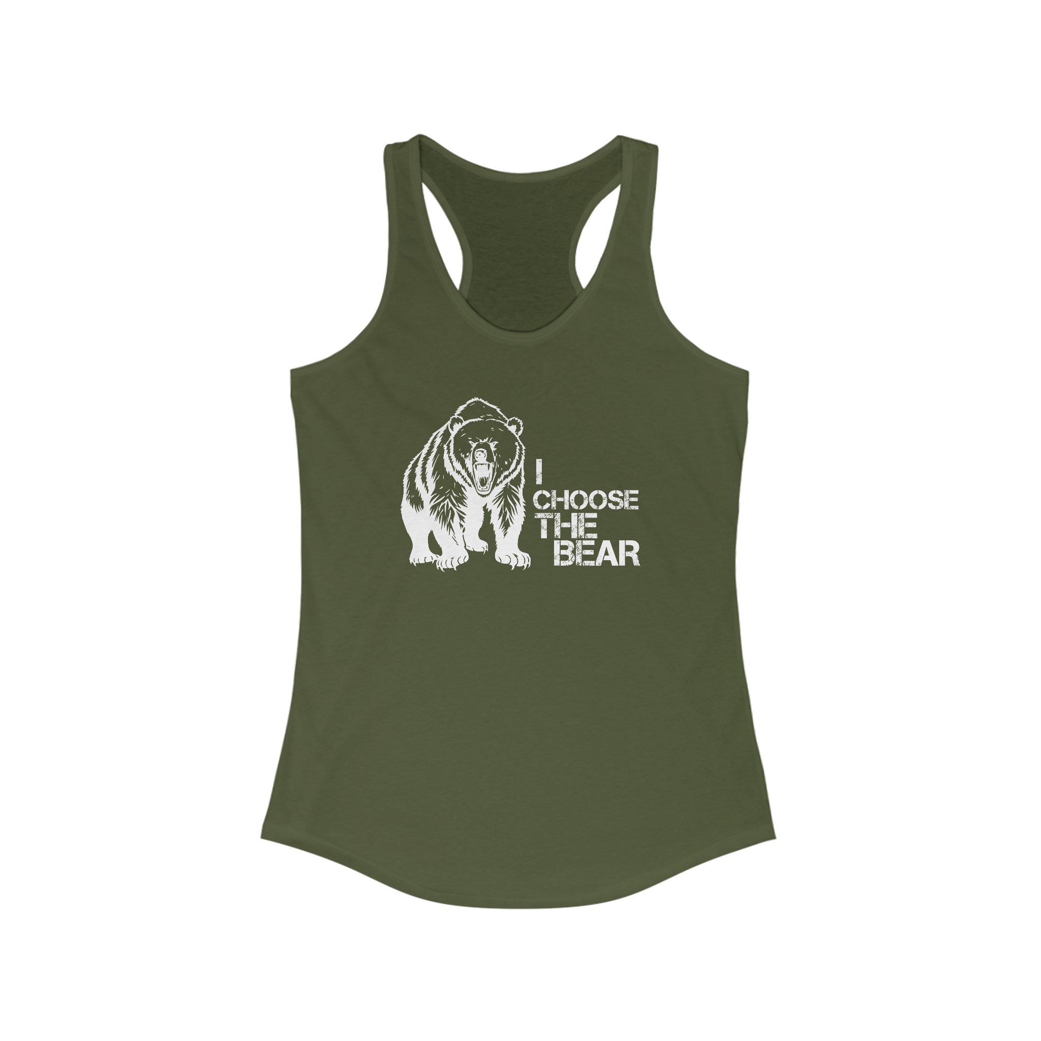 I Choose the Bear Tank Top For Women | Feminism Support Gym Tank Top