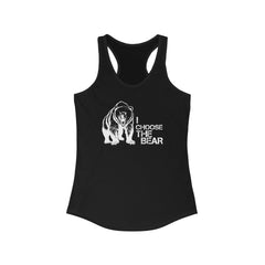 I Choose the Bear Tank Top For Women | Feminism Support Gym Tank Top