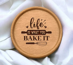 Funny Kitchen Life Is What You Bake It SVG Design SVG