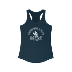 Taylor Swift Down Bad Tank - Now I'm Down Bad Crying At The Gym Tank - Midnight Navy