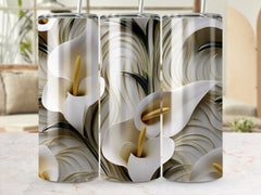 Calla Lily 20 oz Skinny Tumbler Wrap Design | Seamless 3D Design | Instant Download PNG | Tumbler Wrap | 20 oz tumbler, 3d tumbler design, 3d tumbler wrap, Calla Lilly, Calla Lilly Floral Design, Calla Lilly Tumbler Wrap, Colorful, skinny tumbler wrap, sublimination design, tumbler design, tumbler png, tumbler template, tumbler wrap, tumbler wrap png | Gabe Atkins Designs