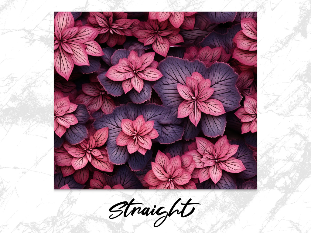 3D Purple Heuchera Flower 20 oz Skinny Tumbler Wrap Sublimation Design | 3D Purple Heuchera Flower 20 oz Skinny Tumbler Wrap Sublimation Design, Seamless, Straight