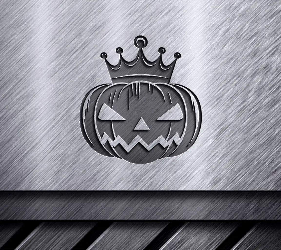 Halloween Pumpkin with Crown SVG - Spooktacular Halloween Design SVG