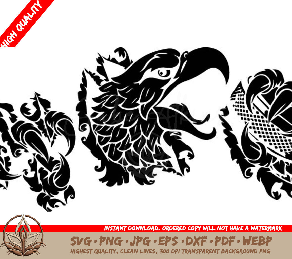 Bald Eagle Hockey Puck SVG 