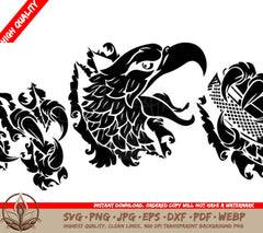 Bald Eagle Hockey Puck SVG 