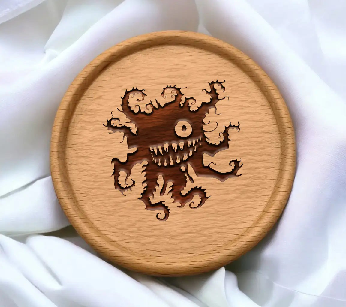 Monster with Sharp Teeth SVG - Abstract Design SVG