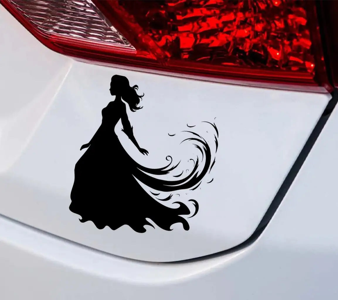 Abstract Gowned Woman