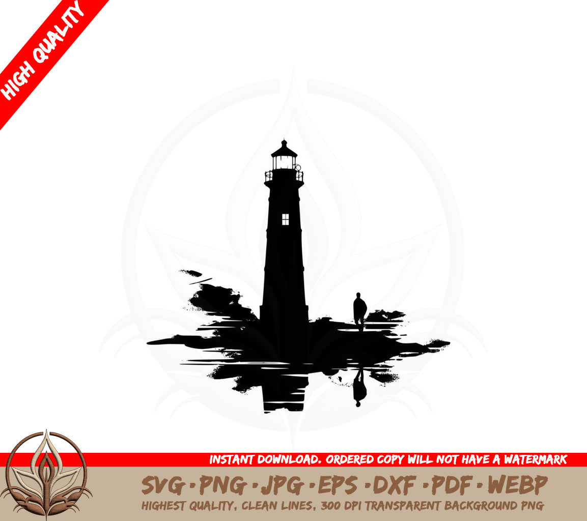 Abstract Lighthouse Watchman SVG 