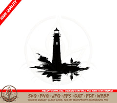 Abstract Lighthouse Watchman SVG 