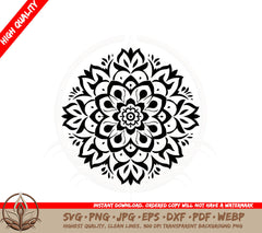 Abstract Mandala SVG 
