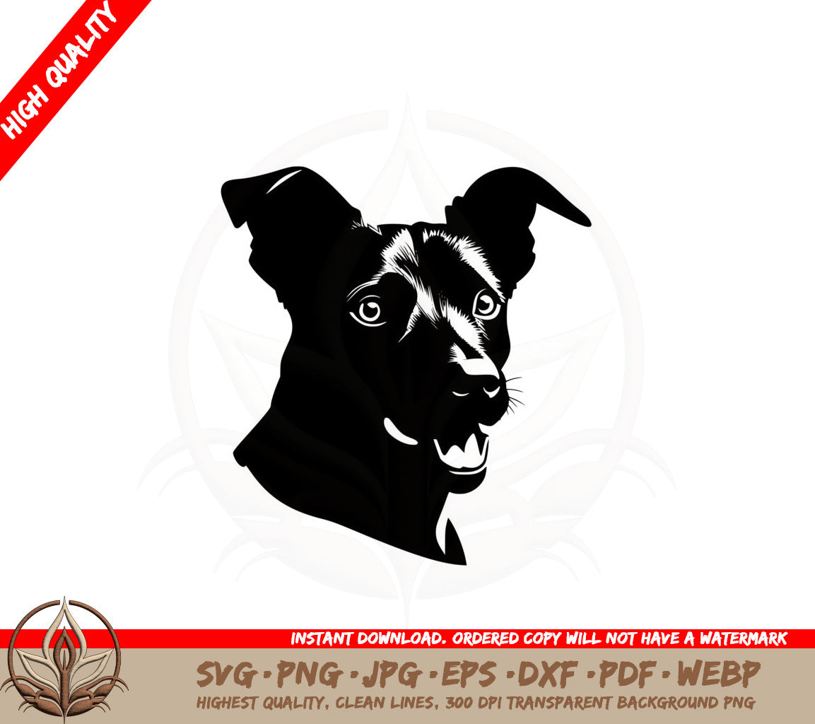 Adorable Canine SVG PNG JPG AI PDF DXF EPS and WebP - Digital Download 