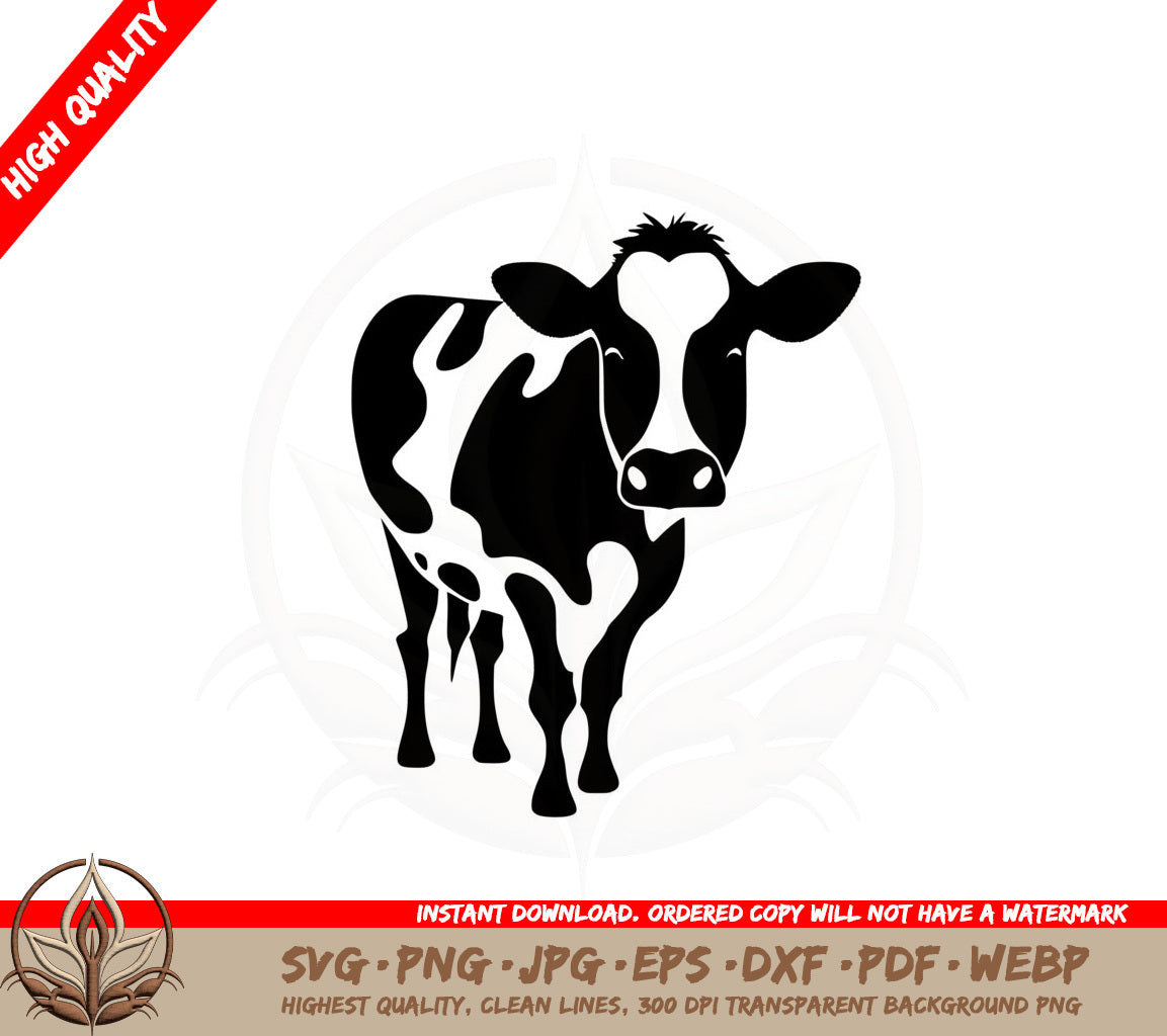 Adorable Cow Cut File SVG 