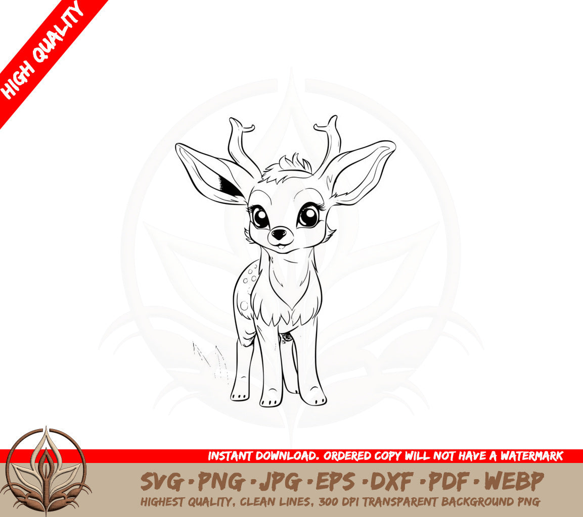 Adorable Doe Digital Design SVG 