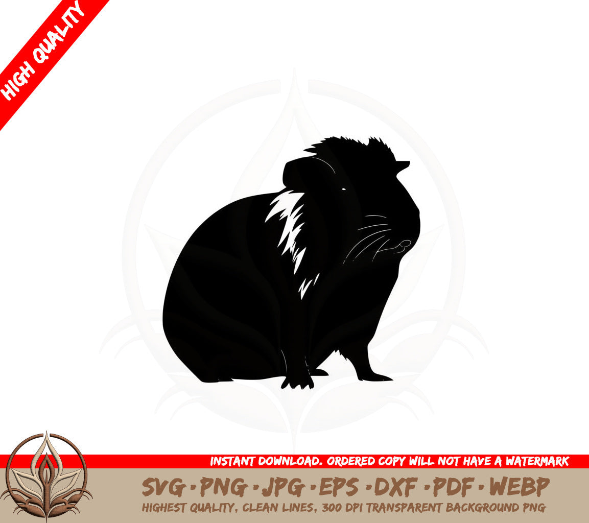Adorable Guinea Pig SVG PNG JPG AI PDF DXF EPS and WebP Digital Cut File 