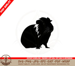 Adorable Guinea Pig SVG PNG JPG AI PDF DXF EPS and WebP Digital Cut File 