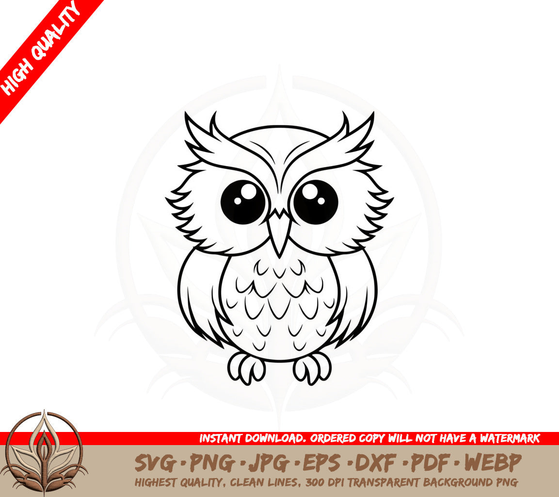Adorable Owl Cut File SVG 